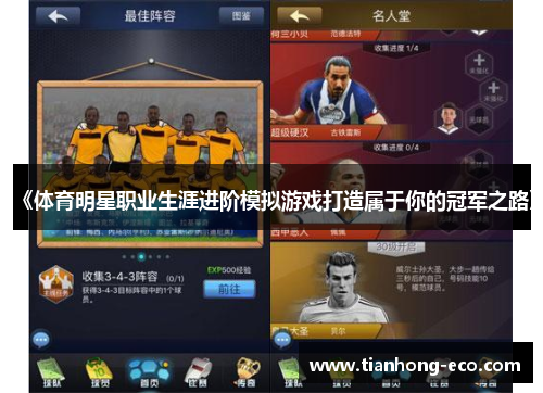 《体育明星职业生涯进阶模拟游戏打造属于你的冠军之路》